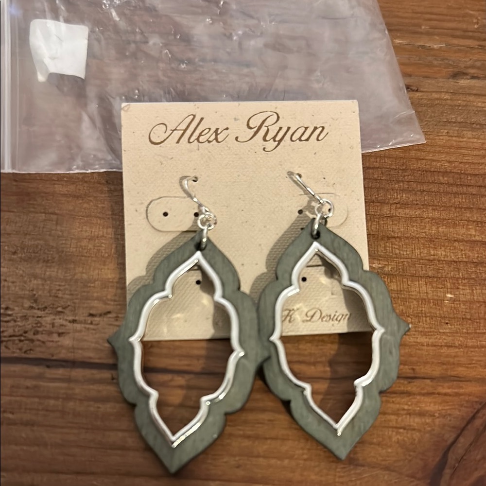Alex Ryan Gray and Silver Earrings